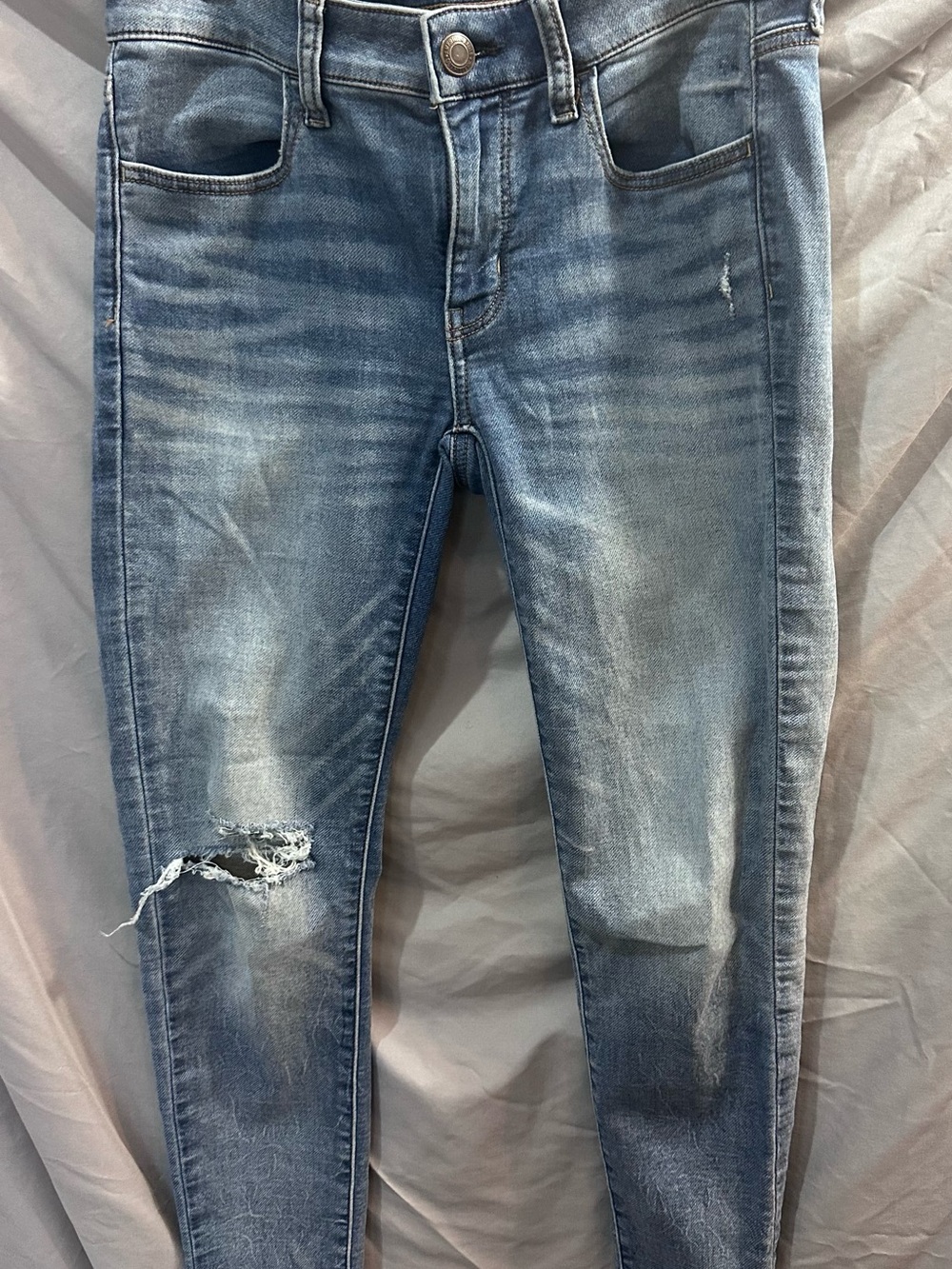 American Eagle Outfitters Light Blue Super Stretch Jeans